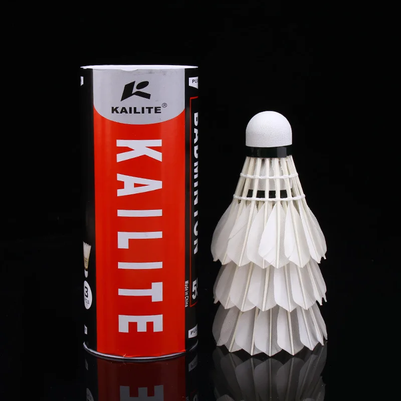 3 шт./компл. Волан для бадминтона из гусиного пера прочные аксессуары занятий