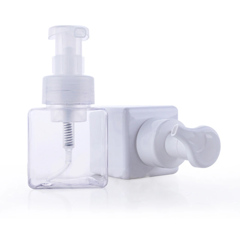 10 шт. пустая бутылка из нажимная насосная мусс Бутылки белый квадрат упаковка