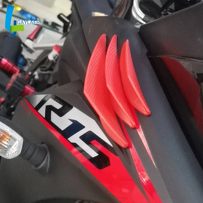 2020 6 шт. Универсальный передний бампер для мотоцикла диффузор губ разветвитель