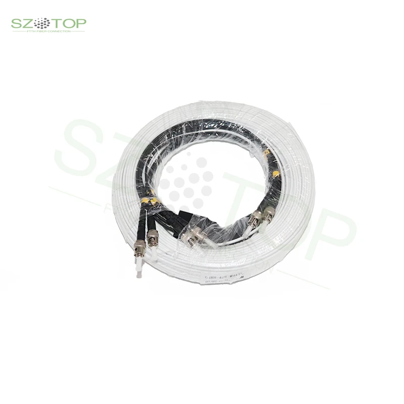 500M Indoor FTTH Single mode 2 Steel 4 Cores Drop Cable SC LC FC ST Patch Fiber Optic Jumper | Мобильные телефоны и