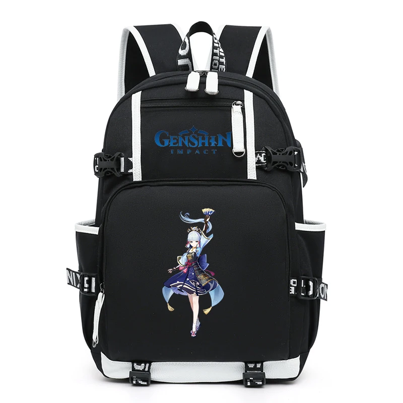 

NEW Anime Game Backpack Genshin Impact Hu Tao Kamisato Ayaka Kujo Sara Cute Backpack Klee Shoulder Bag Loli Cosplay School bag