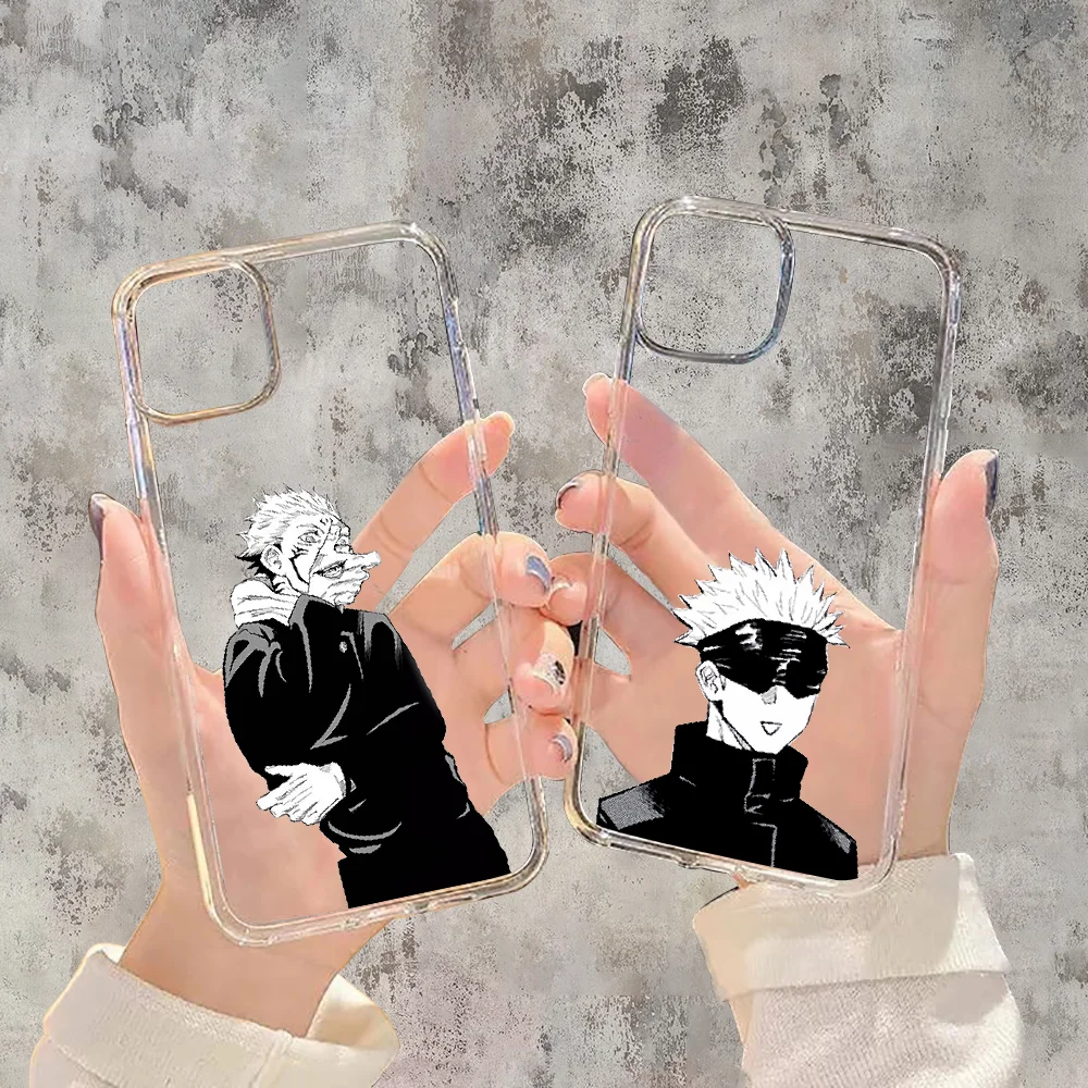 

Jujutsu Kaisen Anime Phone Case Transparent For Xiaomi Redmi Note 7 7A 8 8T 9 9A 9S 10 K30 Pro Ultra transparent pretty cover