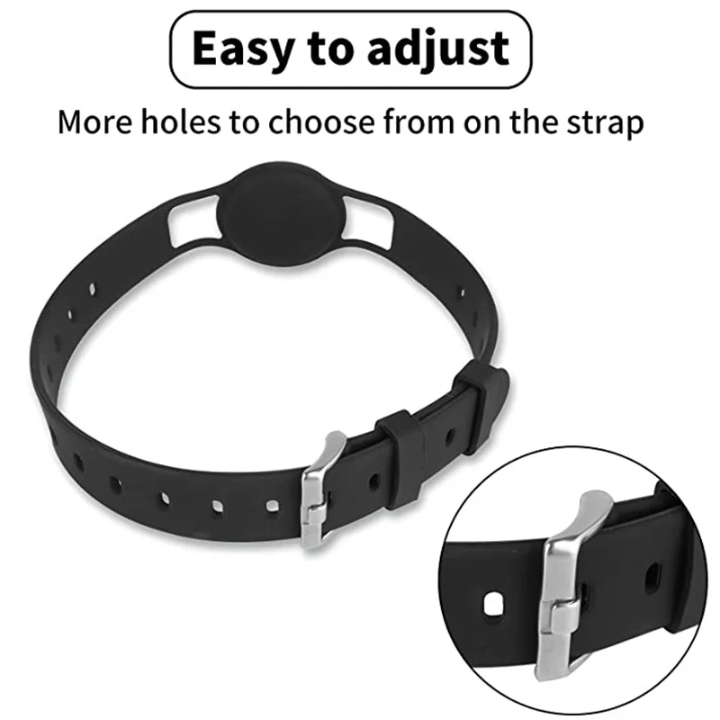 Защитный чехол AirTag для домашних животных силиконовый на шею с ремешком