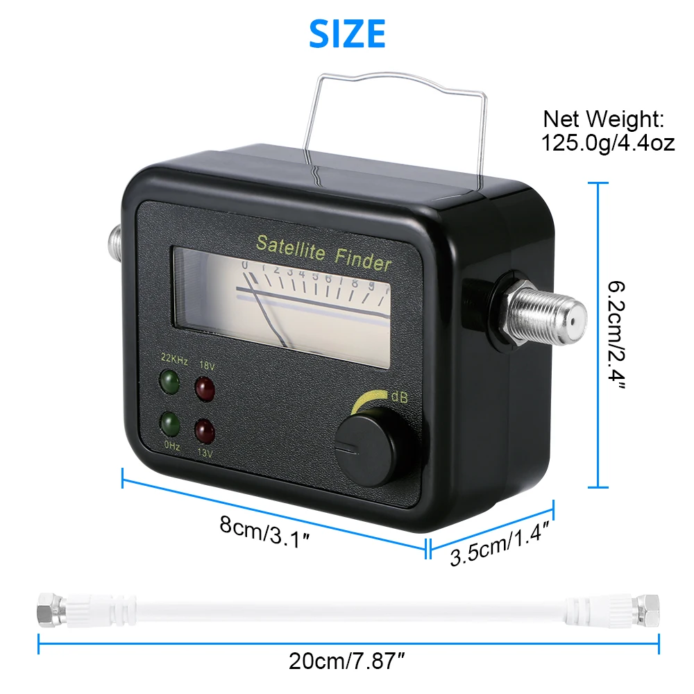

Europe Spain 2021 The Stable For Satellite Receiver Support DVB-S2 Satellite Finder Meter Signal Amplifier Signal Pointer
