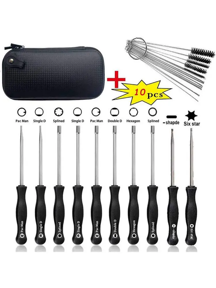 

10pcs Carburetor Adjusting Tools Car Oil Carburetor Accessories Durable Ergonomic-handle Screwdriver Kits For Vehicles Universal