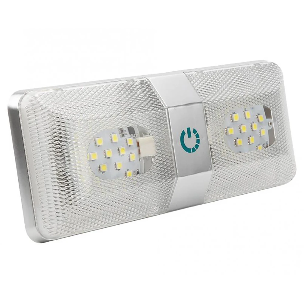 RV Boat Dome Reading Light 48 LED Waterproof Dimming Lamp Interior Lights For Motorhome Rv Camper Caravan DC11-18V 6500k | Автомобили и