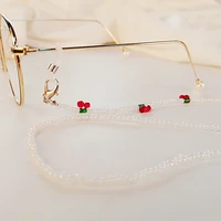 bohemian fruit beads mask strap chain glasses chains for women face mask lanyard anti slip neck chain for eyeglass sunglasses