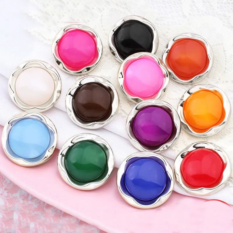 6 шт./лот маленькие Ароматические цветные пуговицы из смолы для рукоделия