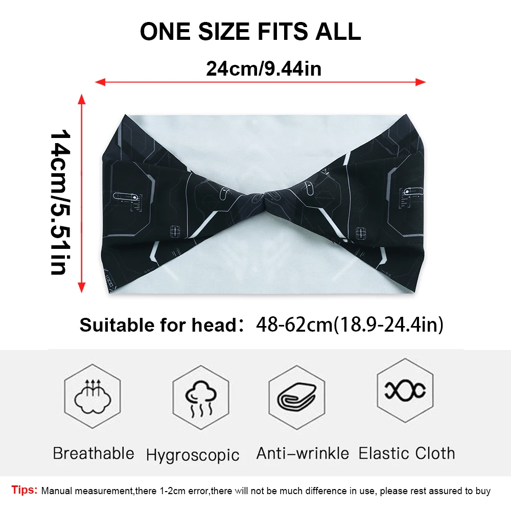 

Outdoor Sport Headband Men Stretch Sweatband Running Hairwrap Girl Breathable Hairband Bicycle Yoga Tennis Training Accessories