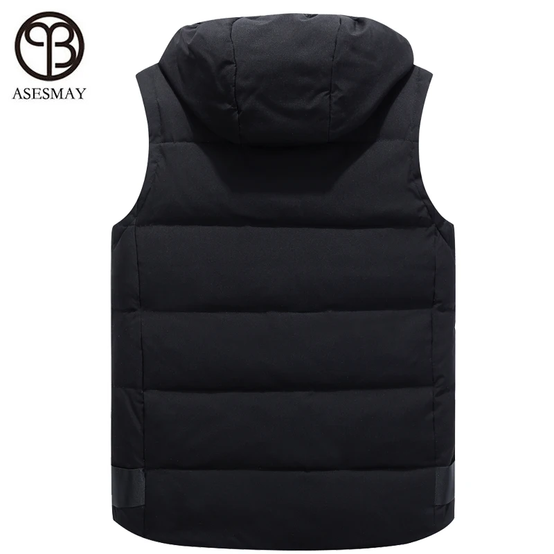 2019 брендовая мужская куртка жилет без рукавов зимние модные повседневные пальто