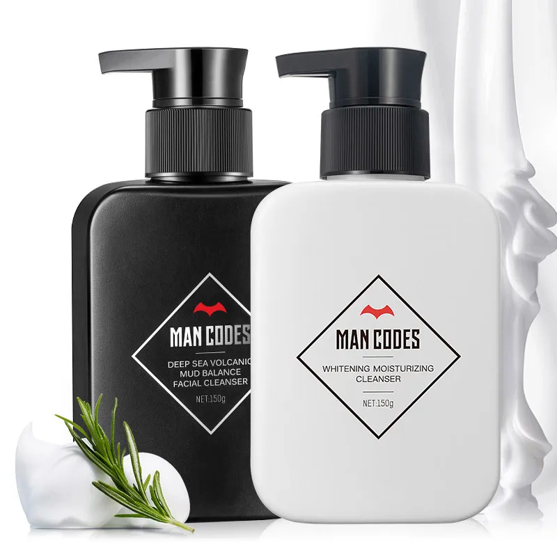 

Очищающее масло для лица с вулканической грязью для мужчин, набор из 2 средств по уходу за кожей для мужчин