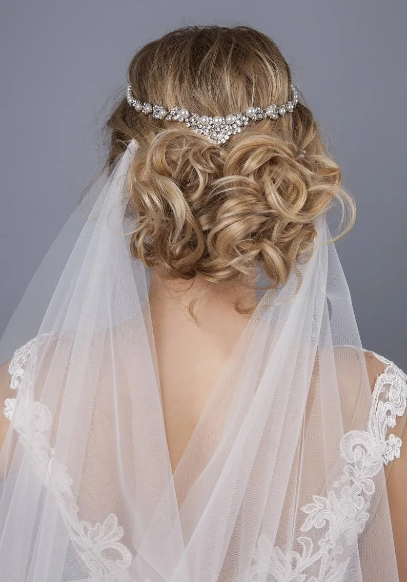 Богемная свадебная фата в стиле бохо Veildraped с открытыми пальцами 2019|Свадебные