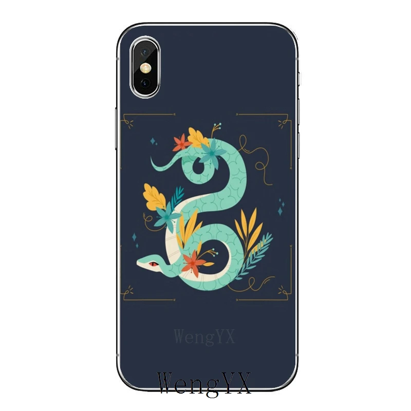 Футляр для телефона Fashion Brand Flower Snake Soft Silicone для iPhone 8 7 6 6S Plus 11 Pro XS Max XR X 5 5S SE 4S 4 iPod Touch.