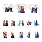 Кольцо из акриловой смолы для девочек, креативное дизайнерское ювелирное изделие с Диснеем Холодное сердце, Эльзой, Анной, снегом, принцессами, белое кольцо, аксессуары для вечеринки, XDS01