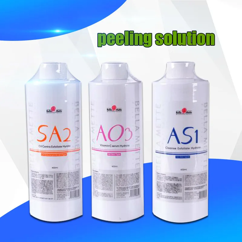 

2020 Hot Sale Aqua Peeling Solution AS1 SA2 AO3 Hydra Dermabrasion Facial Serum Cleansing For Normal Skin Fast Free Delivery