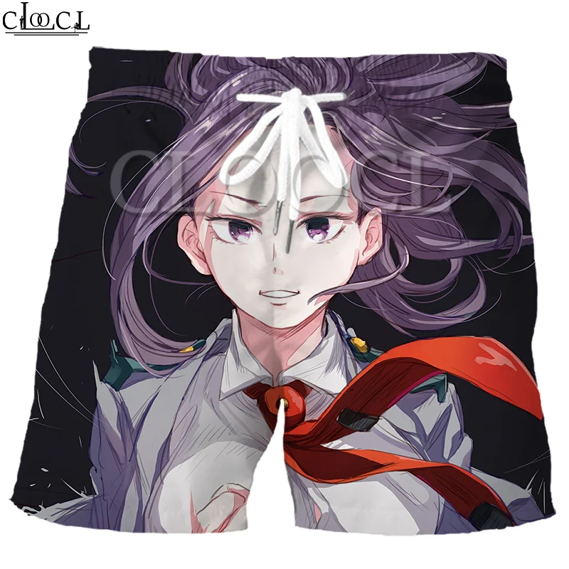 

CLOOCL Japanese Anime My Hero Academy Men Shorts 3D Print Large Size Elastic Fashion Wild Summer Harajuku Leisure Beach Pants