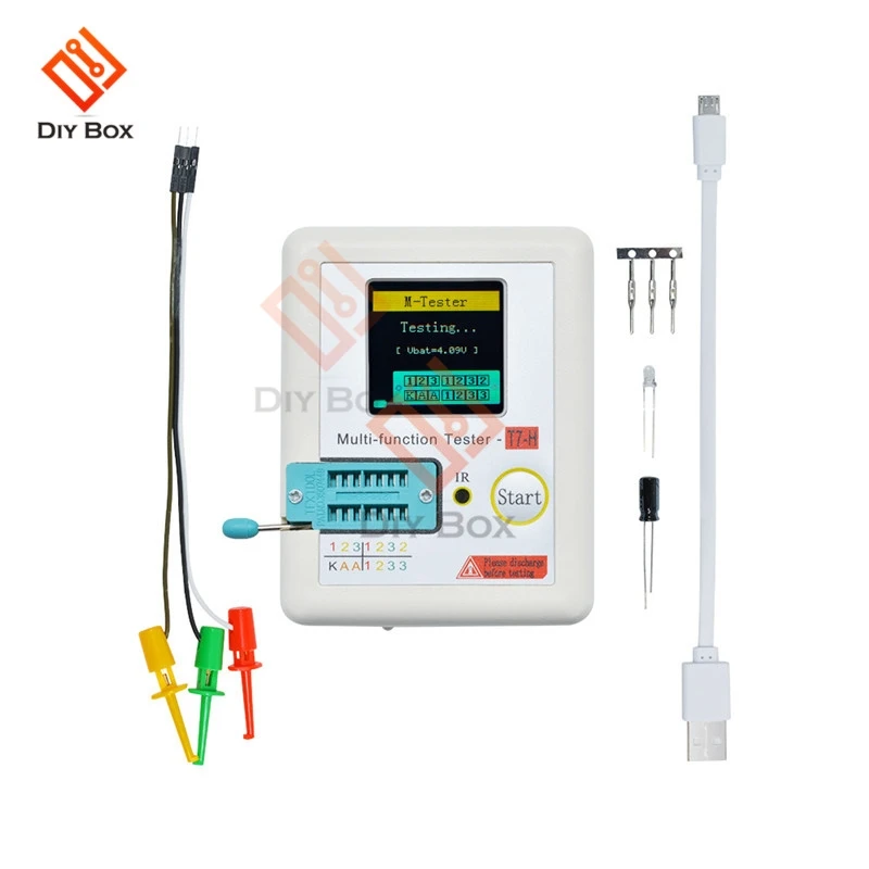 TC-T7-H Высокоточный тестер транзисторов диодов триодов Емкость MOS/PNP/NPN LCR MOSFET TFT