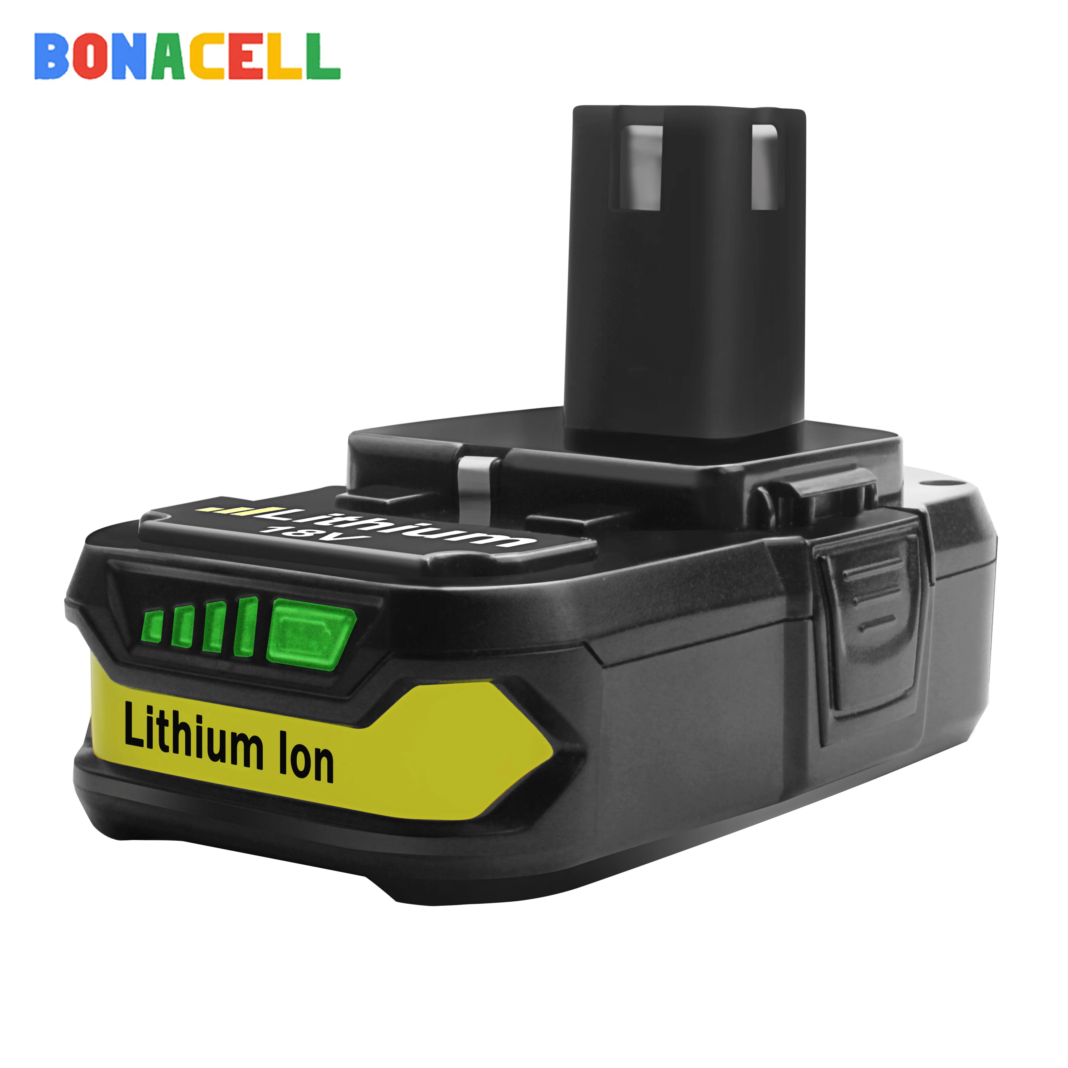 Набор сменных литий-ионных аккумуляторов Bonacell для Ryobi P104 P105 P103 P107 P731 P740 P741 P780 P813 |