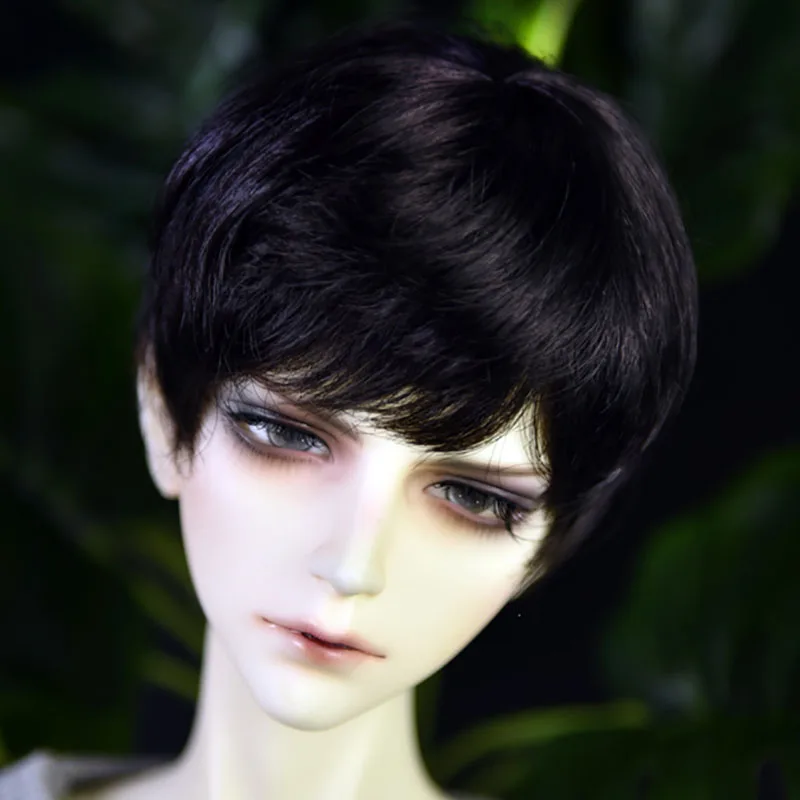 Bybrana BJD парик 1/3 1/4 1/6 короткие волосы коричневые секретные серебряные натуральные