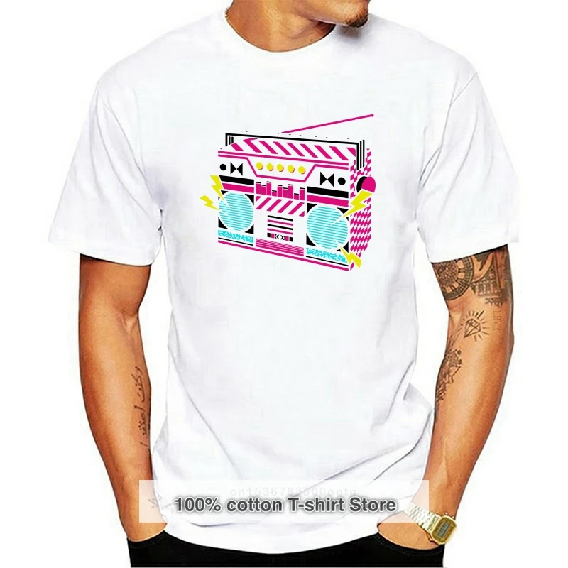 

80S Music Retro Stereo Hifi 1980S Eighties Mens & Womens Fit T-Shirt Tee Top For Youth Middle-Age Old Age Tee Shirt