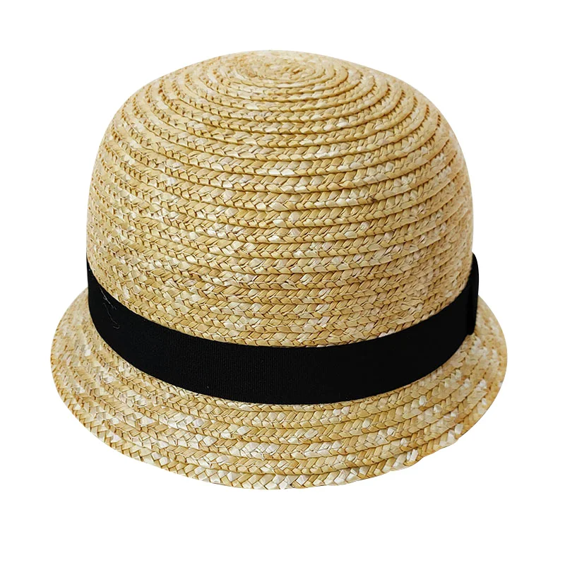 

Baby Straw Hats Korean Summer Bucket Hat Cute Dome Panama Hat Children Outdoor Travel Beach Sun Cap for for 1-4Y Baby Boys