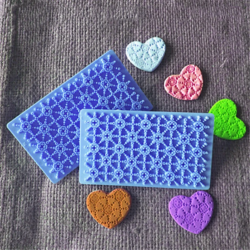 Свадебный цветок бисквит печенье силиконовые формы для помадки вязаный Печатный