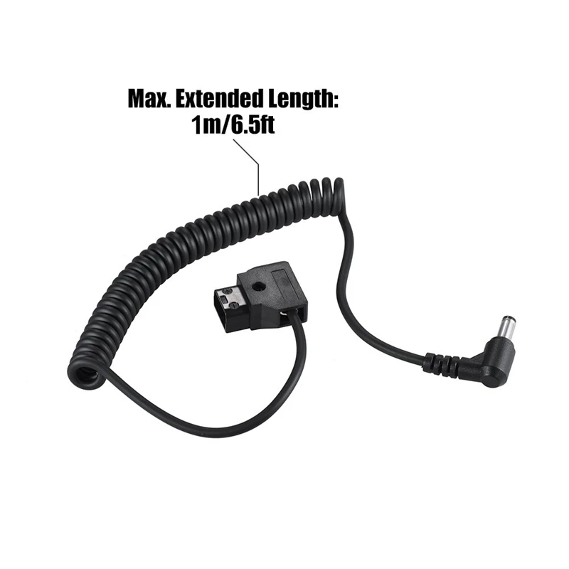 Спиральный 1M/3.28Ft D-Tap 2Pin мужской переменного тока в постоянный 5 5X2 1 мм аудио разъем