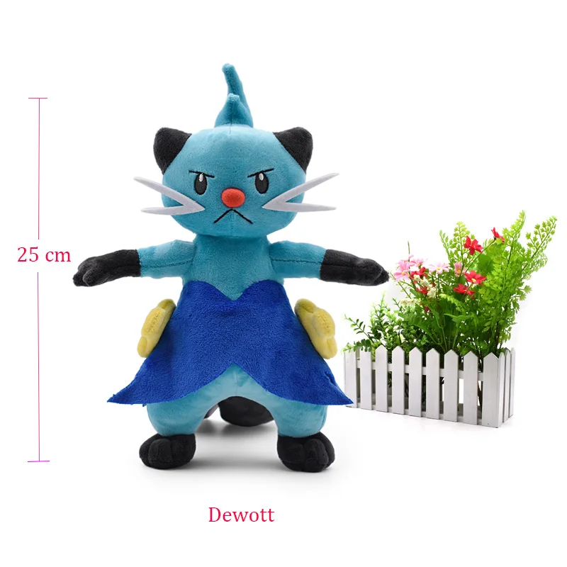 Dewott Аниме Кукла Пикачу тортерра Snorlax Zeraora Rayquaza Charizard Bagon Lucario мультфильм чучела Peluche плюшевые игрушки Рождественский подарок - Цвет: Dewott
