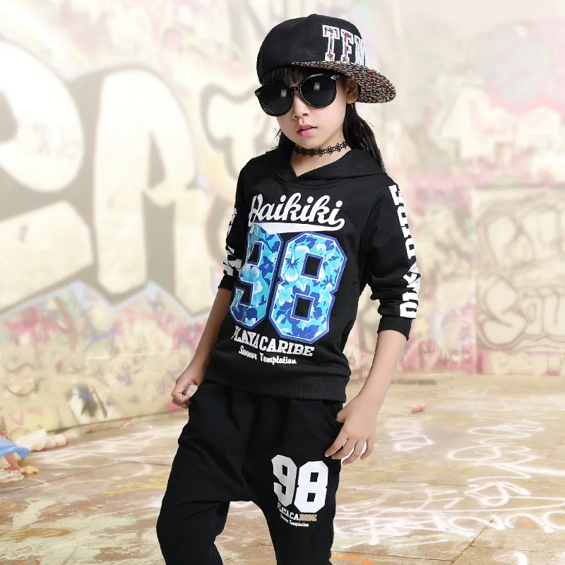 Одежда для джазовых танцев в стиле хип хоп костюмы футболка девочек и джаз одежда