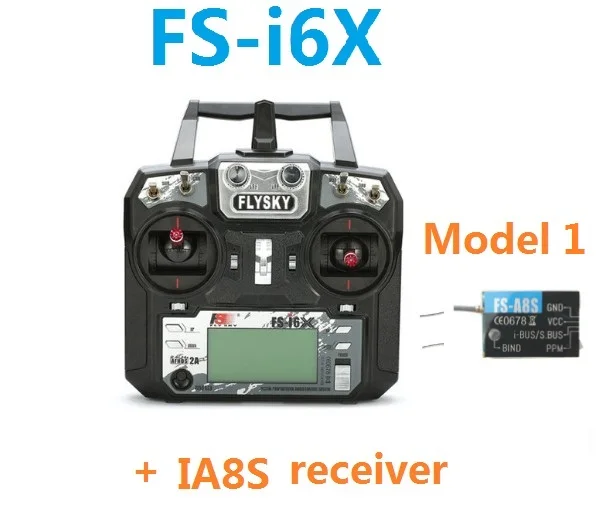 I6X A8S receiver Flysky FS-i6X 10CH 2,4 ГГц AFHDS RC I6X передатчик с FS-iA6B FS-iA10B FS-X6B FS-A8S приемник для RC вертолет лодкой - Цвет: I6X A8S receiver