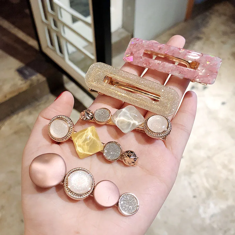 Заколки для волос женские из Разноцветный жемчуг ацетата 1 комплект |