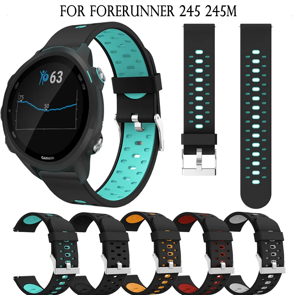 Цветной мягкий силиконовый сменный ремешок для Garmin vivoactive3 vivomove HR смарт браслет