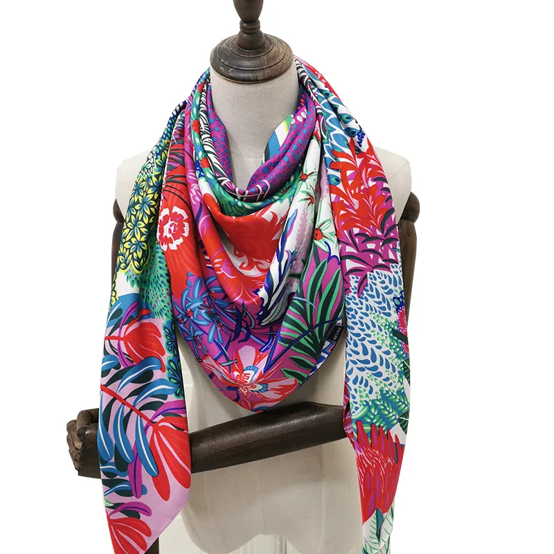 

130x130CM soft Luxury Shawl scarfs Scarves Beach Cover-ups Bandana Hijabs chal de Bufand cachecol echarpe Foulard playa bonita