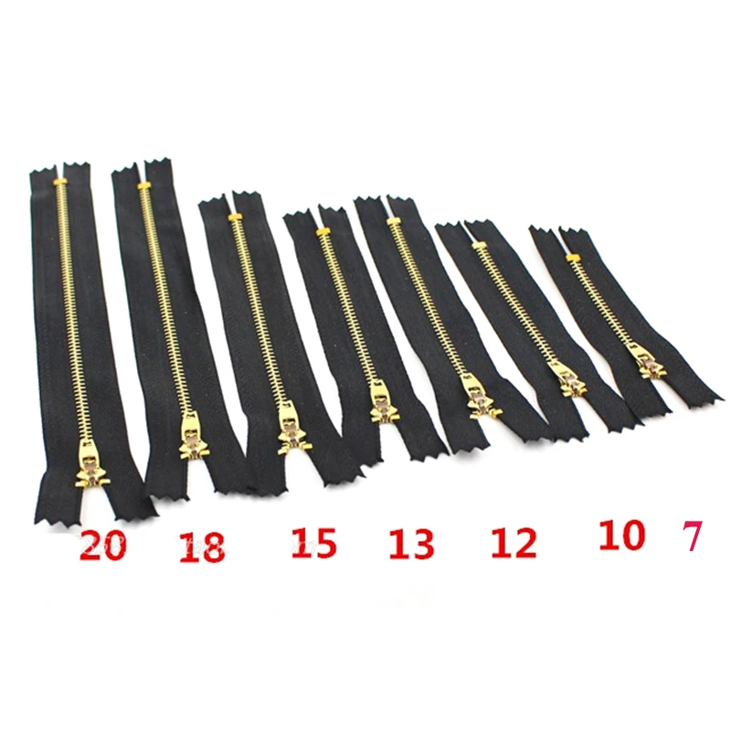 Металлическая молния для шитья черная с автоматическим замком швейных джинсов