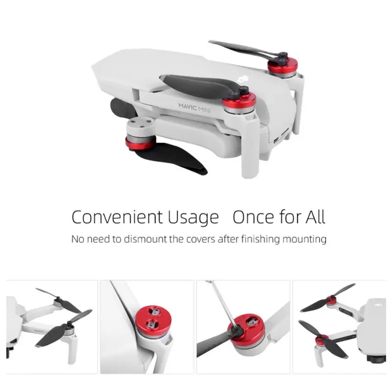 4 шт. прочная алюминиевая Пыль Защита двигателя крышка для DJI Mavic Mini
