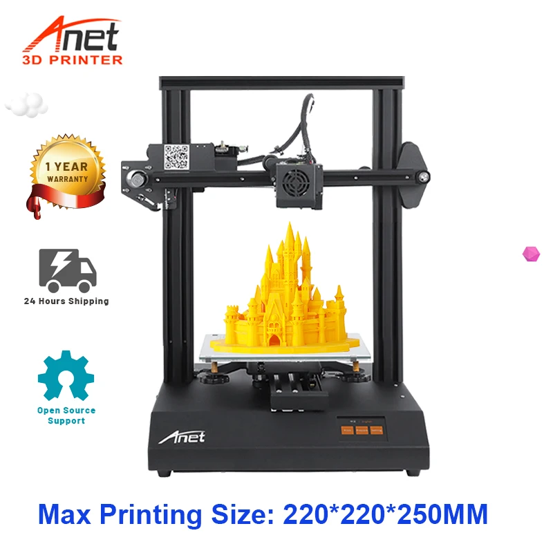 

NEW Anet ET4 Pro Supper Silent TMC2208 Driver Impresora 3D Printer With Auto Self-Leveling Filament Detection Resume Printing