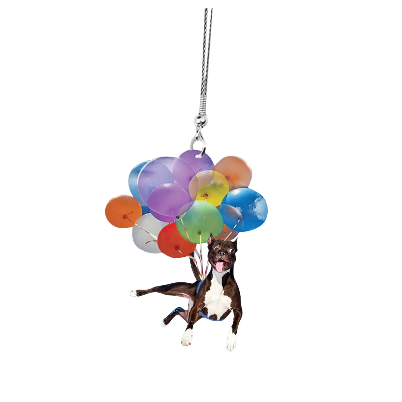 Подвесное украшение в виде милой собаки с красочным аэросферическим орнаментом