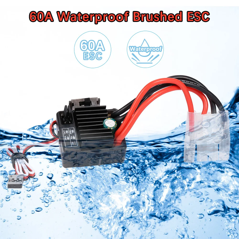 

Spare Parts GoolRC 540 55T Brushed Motor with 60A Brushed ESC Combo for 1/10 RC Rock Crawler Climbing Car RC Parts Accessories