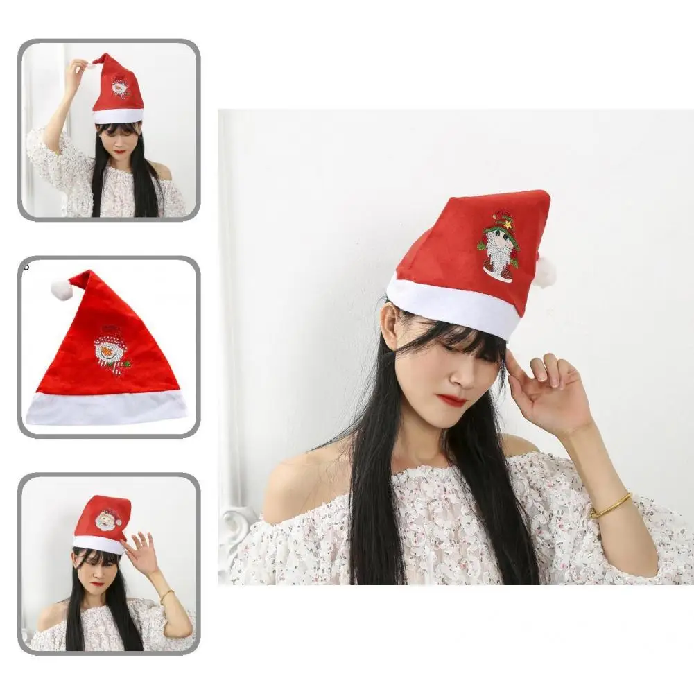 

Useful Christmas Hat Handmade Delicate Diamond Painting Kit Christmas Hat Xmas Hat Santa Hat 1 Set