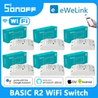 Смарт светильник ключатель Sonoff Basic R2 с поддержкой Wi-Fi и управлением через приложение