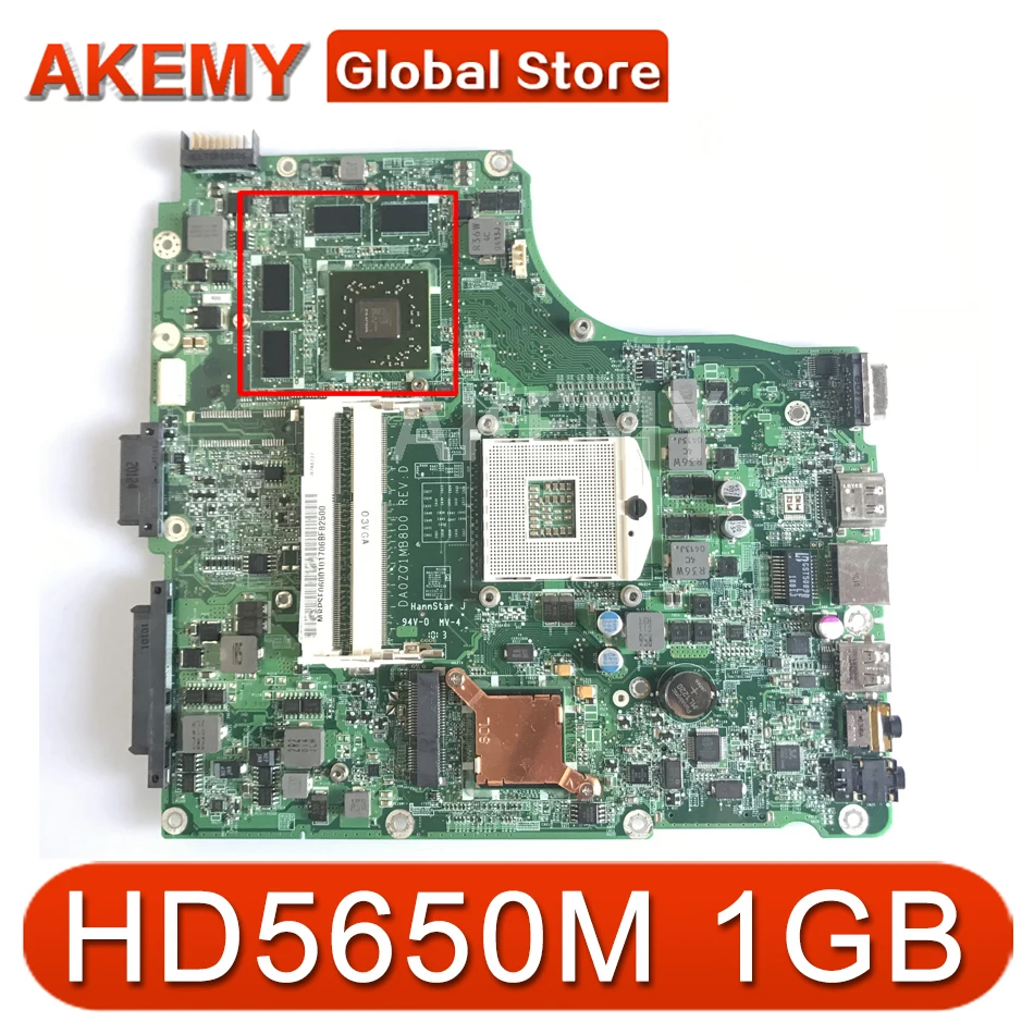 

Akemy For Acer aspire 4820 4820TG Laptop Motherboard HM55 DDR3 HD5650M 1GB MBPVL06001 DA0ZQ1MB8D0 Main board