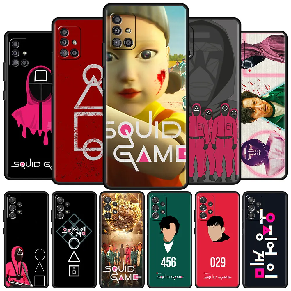

Squid Game Soft Case For Samsung A51 A12 A21s A71 Tpu Phone Cove for Galaxy A31 A52 A32 A72 A11 A41 A01 A02 A91 Funda
