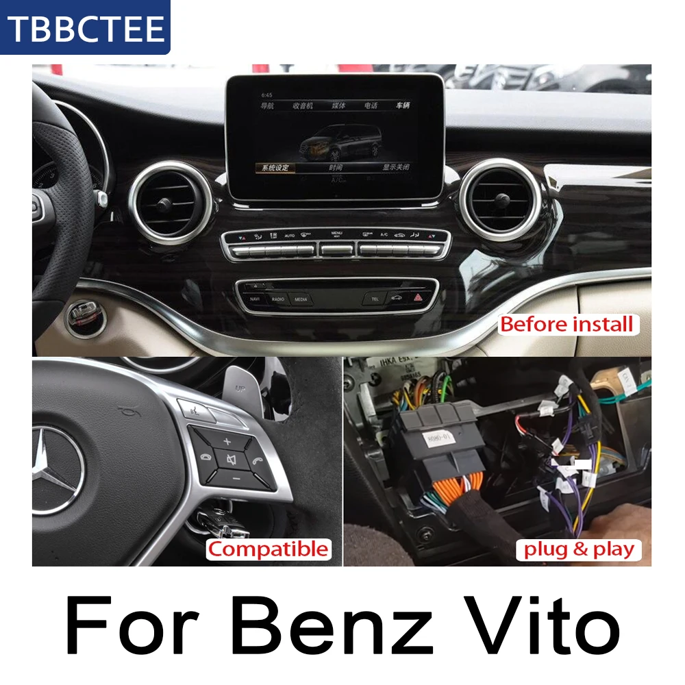 Автомагнитола для Mercedes Benz Vito 2015-2019 Android GPS мультимедийный плеер стерео HD экран