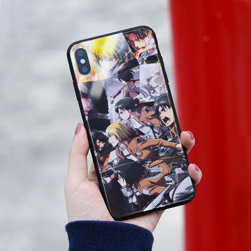 Сапоги для косплея Shingeki no Kyojin Аниме коллажей мягкий силиконовый стекло чехол