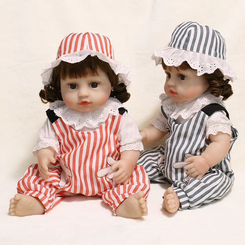45 см куклы Bebe Reborn силиконовая кукла для всего тела игрушки девочек