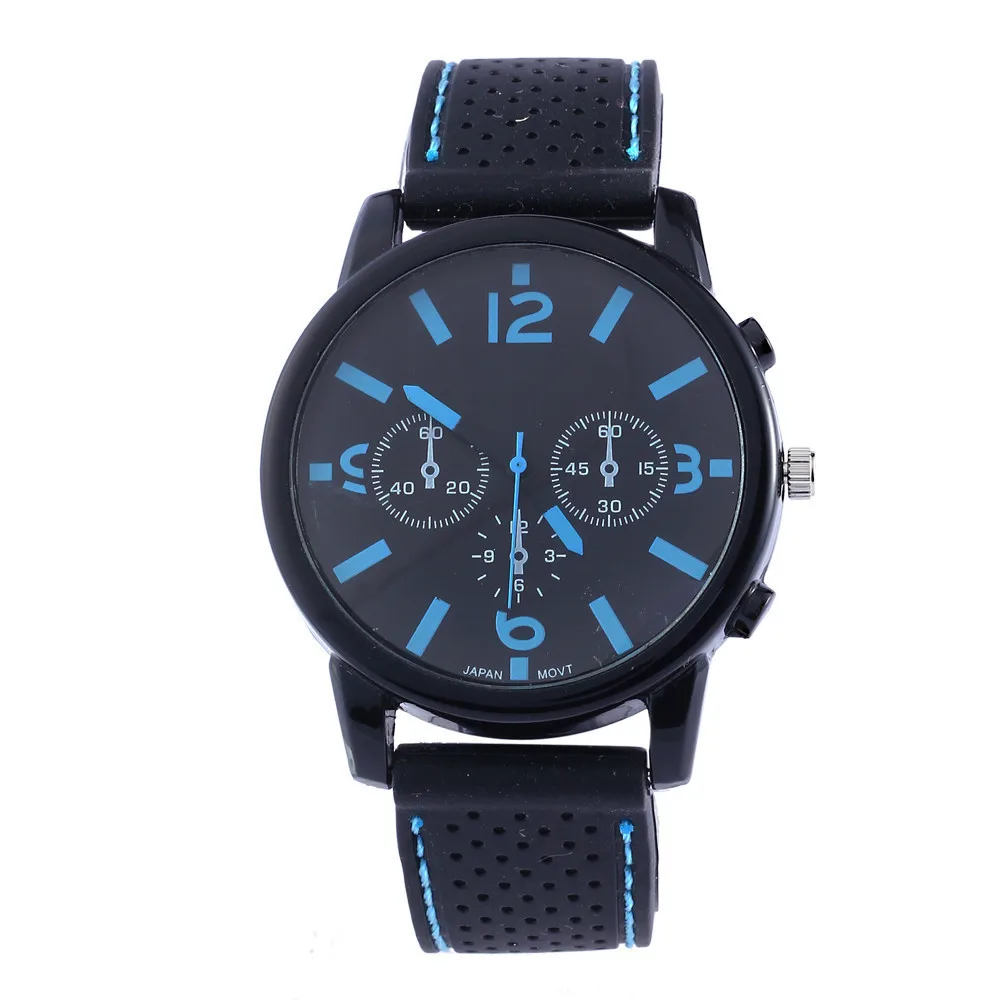 

Wholesale All Match Students Silicone Strap Big Dial Watch Classic Fashion Men's Outdoor Sports Watch