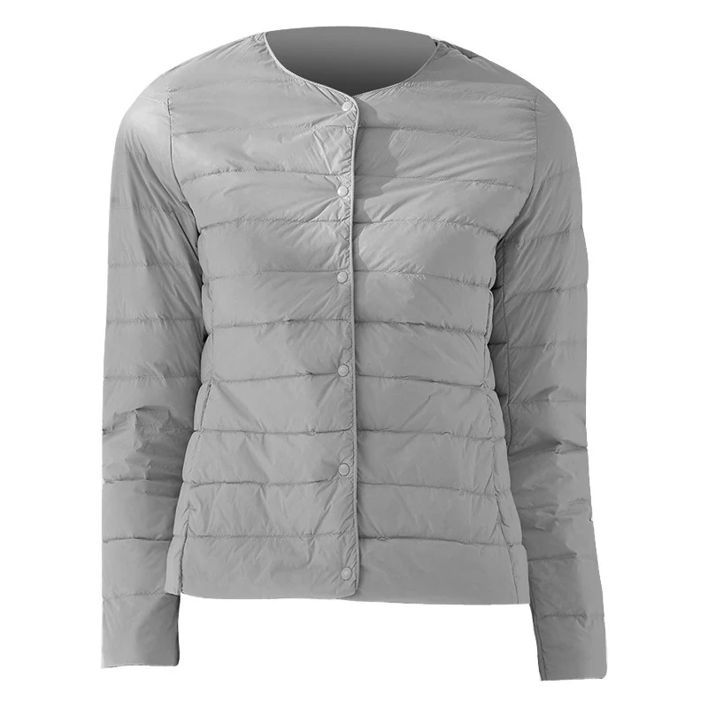 

Пуховик женский осенне-зимний, ульсветильник, тонкий, 2020 утиный пух, теплая, размера плюс