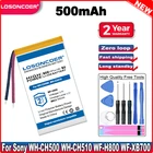 LOSONCOER 500 мАч, Батарея для Sony WH-CH500 ,WH-CH510 ,WF-H800 ,WF-XB700 гарнитура