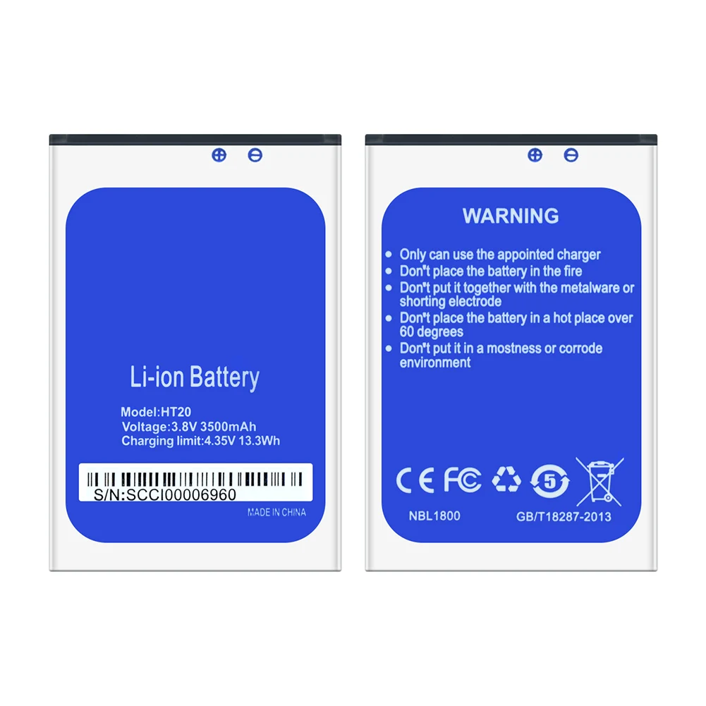 Высокое качество HT20 3500 мАч мобильный телефон Аккумуляторная батарея для HOMTOM Pro