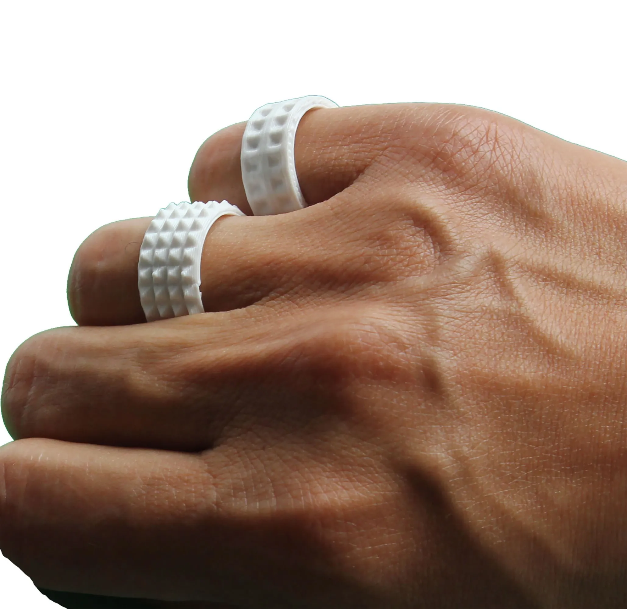 Набор колец Mumu Dizayn черно-белые 6 шт